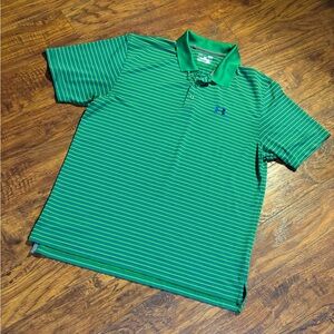 Under Armour men’s size L striped heatgear polo